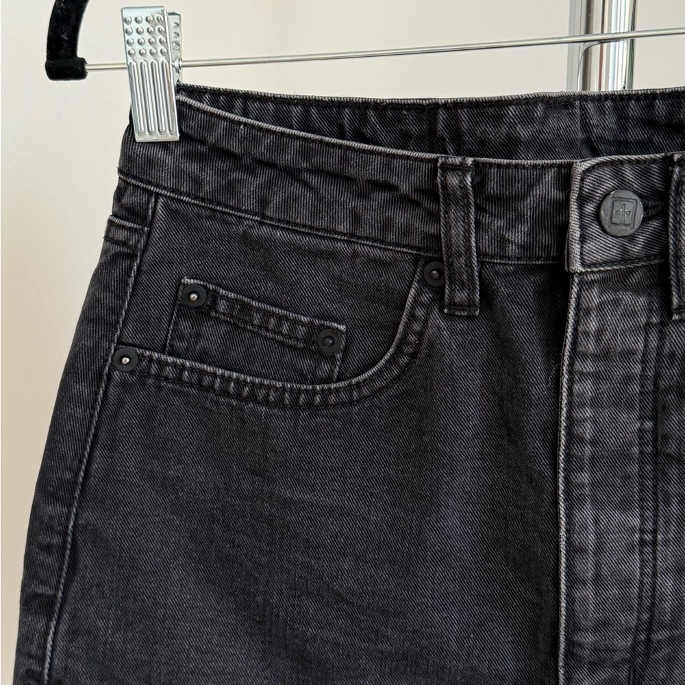 Ksubi Women's Black Mini Denim Skirt, size 24 - Picture 4 of 15